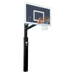 Bison Inc. Inground Basketball Hoops Bison Smoked Lottery Pick ZipCrank 4″ Adjustable Basketball Hoop