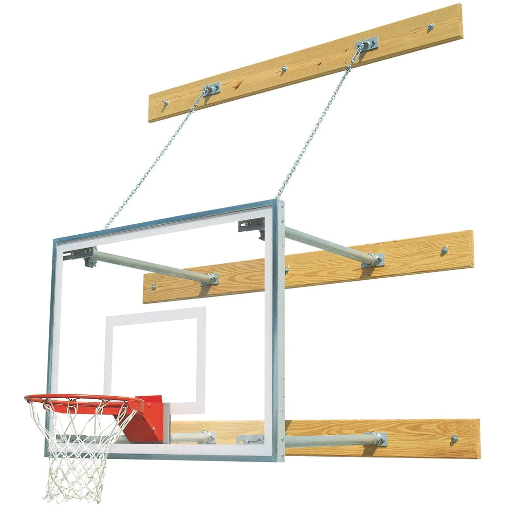 Bison Inc. Bison Stationary Field Modifiable Wall Mounted Basketball Hoop 1 Bison Inc. Bison Stationary Field Modifiable Wall Mounted Basketball Hoop