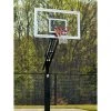 Bison Inc. Inground Basketball Hoops Bison Ultimate HangTime Clear 6″ Adjustable In-Ground Basketball Hoop