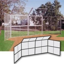 Pitch Pro Direct Chain Link Backstop 20' W/ Hood-No Wings Starting Pistol Accessories