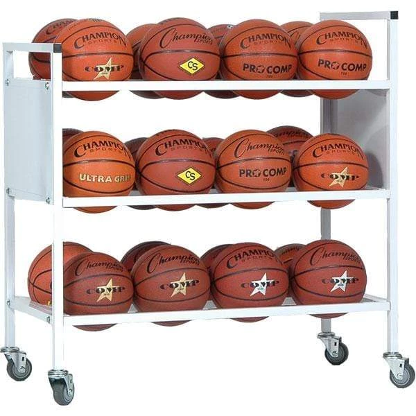 Champion Sports 24 Basketball Double Wide Ball Cart Ball Storage Cages And Carts 1 Champion Sports 24 Basketball Double Wide Ball Cart Ball Storage Cages And Carts