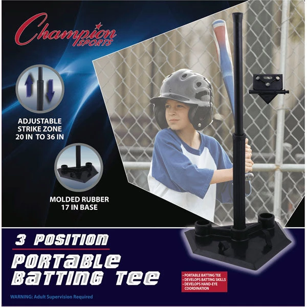Starting Pistol Accessories Champion Sports 3 Position Batting Tee 3 Starting Pistol Accessories Champion Sports 3 Position Batting Tee