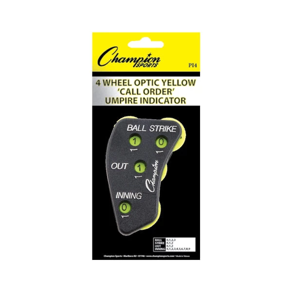 Champion Sports 4-wheel Plastic Umpire Indicator Umpire Gear 3 Champion Sports 4-wheel Plastic Umpire Indicator Umpire Gear