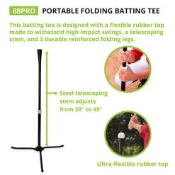 Champion Sports 88Pro Portable Folding Batting Tee