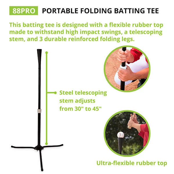 Champion Sports 88Pro Portable Folding Batting Tee 2 Champion Sports 88Pro Portable Folding Batting Tee
