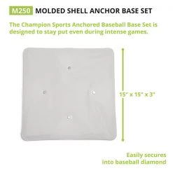 Bases & Plates Champion Sports Anchored Base Set With Molded Shell