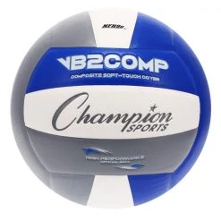 Starting Pistol Accessories Champion Sports Composite Volleyball Gray/Blue/White
