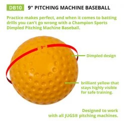 Starting Pistol Accessories Champion Sports Dimpled Pitching Machine Baseball