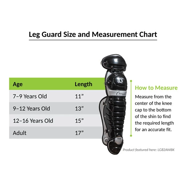 Baseball Leg Guards Champion Sports Double Knee Baseball Leg Guard With Wings 13 Inches Long 4 Baseball Leg Guards Champion Sports Double Knee Baseball Leg Guard With Wings 13 Inches Long