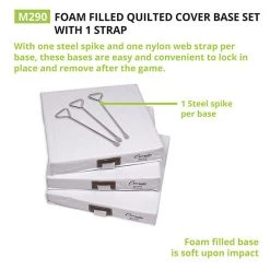 Champion Sports Foam Filled Quilted Cover Base Set 14" X 14" X 2" Bases & Plates 9 Champion Sports Foam Filled Quilted Cover Base Set 14