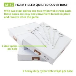 Bases & Plates Champion Sports Foam Filled Quilted Cover Base Set - 15