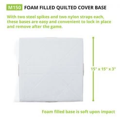 Bases & Plates Champion Sports Foam Filled Quilted Cover Base Set - 15" X 15" X 3"