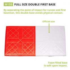 Champion Sports Full Size Double First Base Bases & Plates