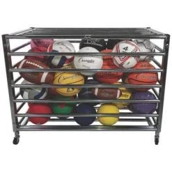 Champion Sports Heavy Duty Lockable Ball Storage Locker Cage