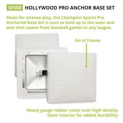 Bases & Plates Champion Sports Hollywood Pro Anchor Base Set