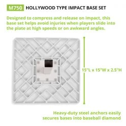 Champion Sports Hollywood Type Impact Base Set Bases & Plates