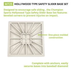 Champion Sports Hollywood Type Safety Slider Base Set Bases & Plates 9 Champion Sports Hollywood Type Safety Slider Base Set Bases & Plates