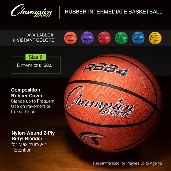 Starting Pistol Accessories Champion Sports Intermediate Rubber Basketball Orange 9 Starting Pistol Accessories Champion Sports Intermediate Rubber Basketball Orange