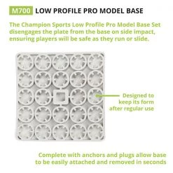 Champion Sports Low Profile Pro Model Base Set