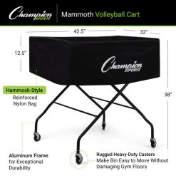 Starting Pistol Accessories Champion Sports Mammoth Volleyball Cart