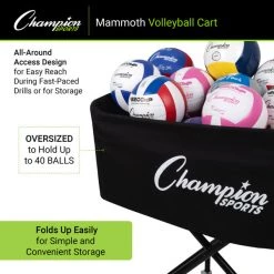 Starting Pistol Accessories Champion Sports Mammoth Volleyball Cart