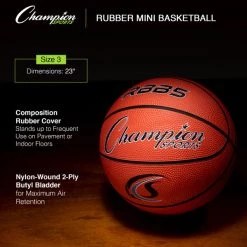 Starting Pistol Accessories Champion Sports Mini Rubber Basketball