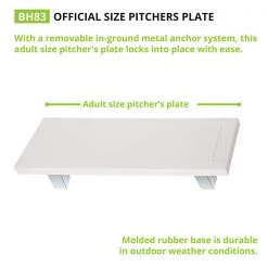 Champion Sports Official Size Pitchers Plate With Anchor