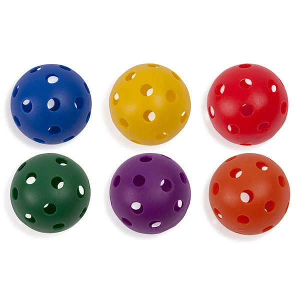 Champion Sports Plastic Baseball Assorted Color Set Of 6