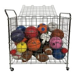 Ball Storage Cages And Carts Champion Sports Portable Lockable Ball Locker