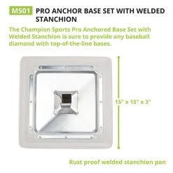 Bases & Plates Champion Sports Pro Anchored Base Set
