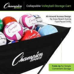 Champion Sports Pro Collapsible Volleyball Cart 15 Champion Sports Pro Collapsible Volleyball Cart