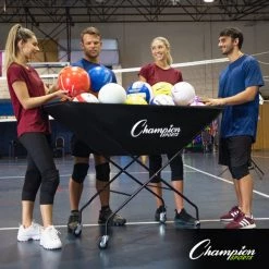 Champion Sports Pro Collapsible Volleyball Cart 18 Champion Sports Pro Collapsible Volleyball Cart