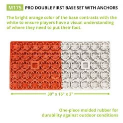 Champion Sports Pro Double First Base Bases & Plates 9 Champion Sports Pro Double First Base Bases & Plates