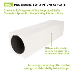 Champion Sports Pro Model 4 Way Pitcher's Plate Bases & Plates
