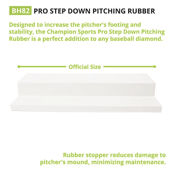 Starting Pistol Accessories Champion Sports Pro Step Down Pitching Rubber 3 Starting Pistol Accessories Champion Sports Pro Step Down Pitching Rubber