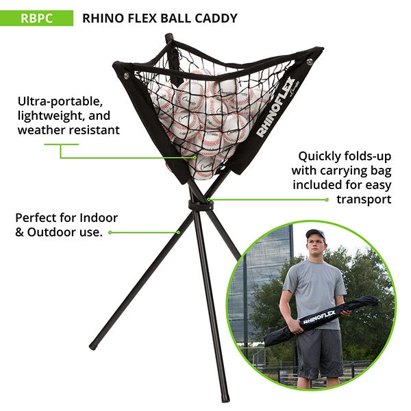 Champion Sports Rhino Flex Ball Caddy Baseball Caddies 2 Champion Sports Rhino Flex Ball Caddy Baseball Caddies