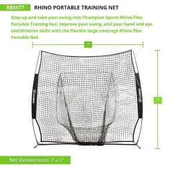 Starting Pistol Accessories Champion Sports Rhino Flex Portable Training Net