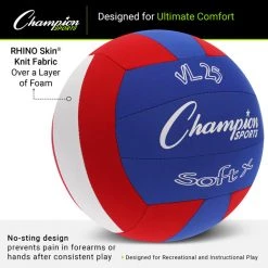 Starting Pistol Accessories Champion Sports Rhino Skin Soft X Volleyball