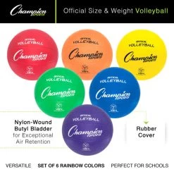 Starting Pistol Accessories Champion Sports Rubber Volleyball Set