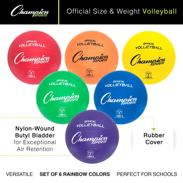 Starting Pistol Accessories Champion Sports Rubber Volleyball Set 2 Starting Pistol Accessories Champion Sports Rubber Volleyball Set