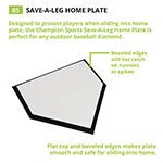 Champion Sports Save-a-Leg Home Plate
