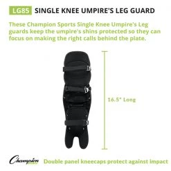 Champion Sports Single Knee Umpire's Leg Guard Umpire Gear