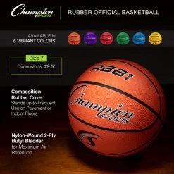Champion Sports Size 7 Rubber Basketball Starting Pistol Accessories 16 Champion Sports Size 7 Rubber Basketball Starting Pistol Accessories