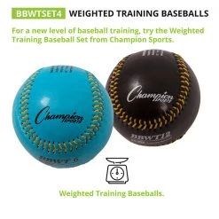 Champion Sports Weighted Training Baseballs Set Of 4 Starting Pistol Accessories 10 Champion Sports Weighted Training Baseballs Set Of 4 Starting Pistol Accessories