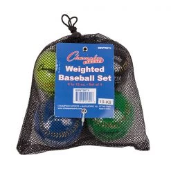 Champion Sports Weighted Training Baseballs Set Of 4 Starting Pistol Accessories