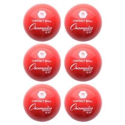 Champion Sports Red Weighted Training Balls Set Of 6