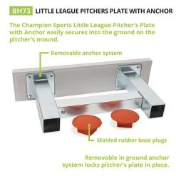 Champion Sports Youth Pitchers Plate With Anchor Bases & Plates