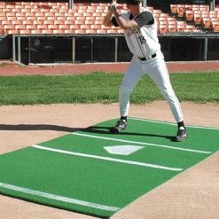 Cimarron Home Plate Green Poly Batting Mat