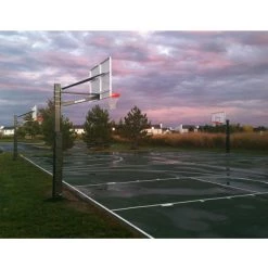 Institutional Basketball Hoops Gared Endurance® Steel Playground Basketball System With 6' Safe Play Area