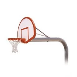 Residential Basketball Hoops First Team Brute Flight Inground Fixed Height Hoop - Fan-Shaped Fiberglass